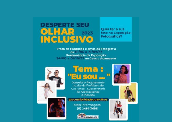 Exposição fotográfica Desperte Seu Olhar Inclusivo recebe inscrições até o dia 21