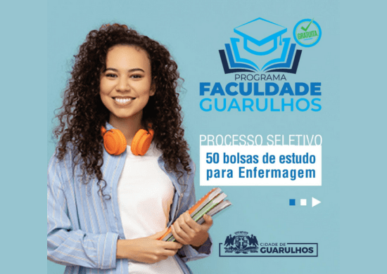 Prefeitura oferece 50 bolsas de graduação em enfermagem para pessoas em vulnerabilidade