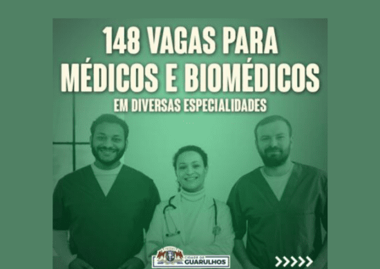 Prefeitura de Guarulhos recebe inscrições de concurso para médicos e biomédico