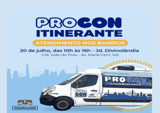 Procon Itinerante atenderá no Jardim Divinolândia nesta quinta-feira