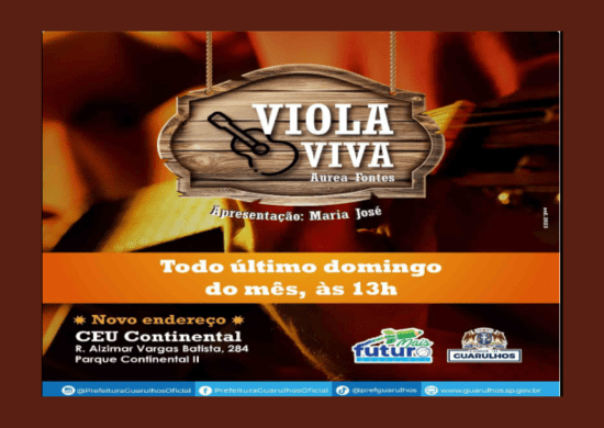 Viola Viva reúne artistas da música sertaneja no CEU Continental no próximo domingo