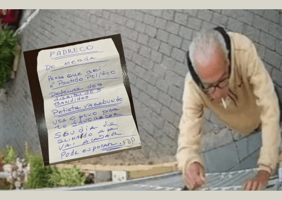 Polícia Civil de São Paulo identifica responsável por bilhete ofensivo ao Padre Júlio Lancellotti