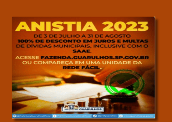 Anistia de dívidas municipais com até 100% de desconto em juros e multas se encerra no dia 31