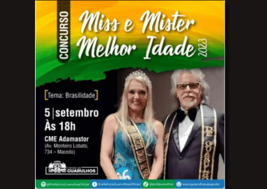 Adamastor recebe Concurso Miss e Mister Melhor Idade 2023 na próxima terça-feira