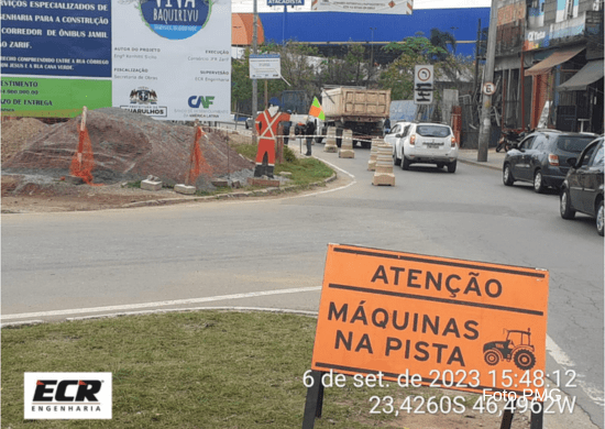 Prefeitura alerta para interdição parcial da rotatória das vias Jamil João Zarif e Nathália Zarif
