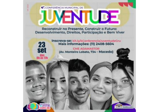 Conferência Municipal de Juventude recebe inscrições até 23 de setembro