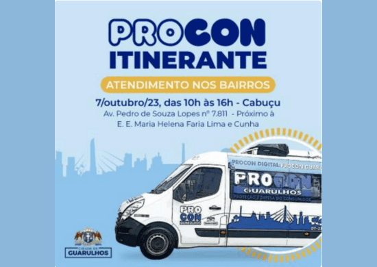 Cabuçu receberá atendimento do Procon Itinerante no sábado