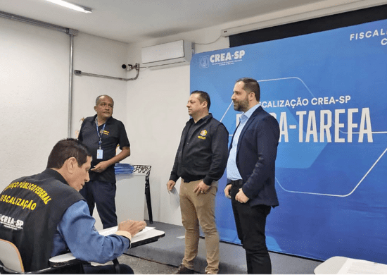 CREA-SP faz operação de fiscalização em condomínios de Guarulhos e região