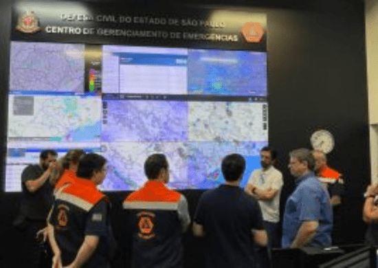 Defesa Civil alerta para chuva que atingirá o estado de SP entre quinta-feira e sábado