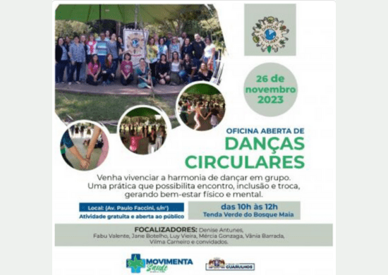 Oficina de Danças Circulares tem edição especial no Novembro Azul