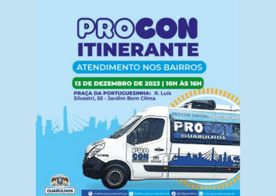 Jardim Bom Clima recebe a unidade móvel do Procon Guarulhos nesta quarta-feira