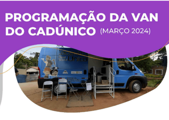 Quatro bairros recebem a Van do CadÚnico em março