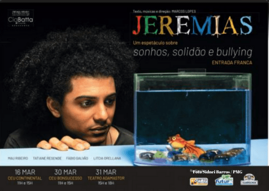 Espetáculo sobre bullying e preconceito terá seis apresentações gratuitas em março