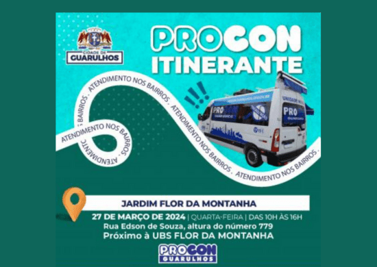 Unidade móvel do Procon atende no Jardim Flor da Montanha na quarta-feira