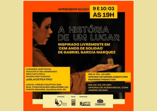 Peça inspirada na obra Cem Anos de Solidão terá apresentações gratuitas no fim de semana