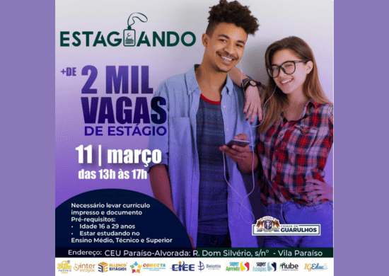CEU Paraíso-Alvorada recebe mutirão de estágios remunerados para jovens na próxima segunda-feira