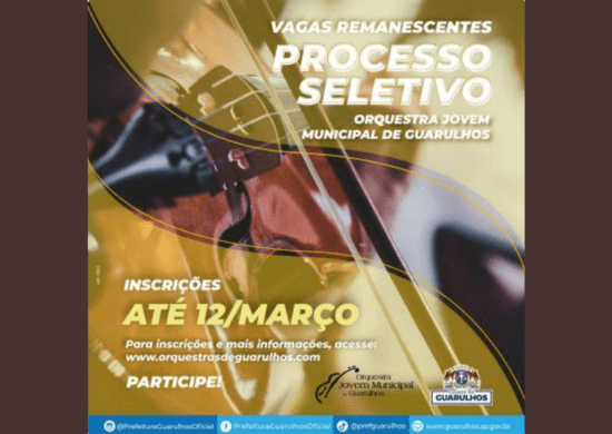 Orquestra Jovem encerra inscrições para o processo seletivo na próxima terça-feira