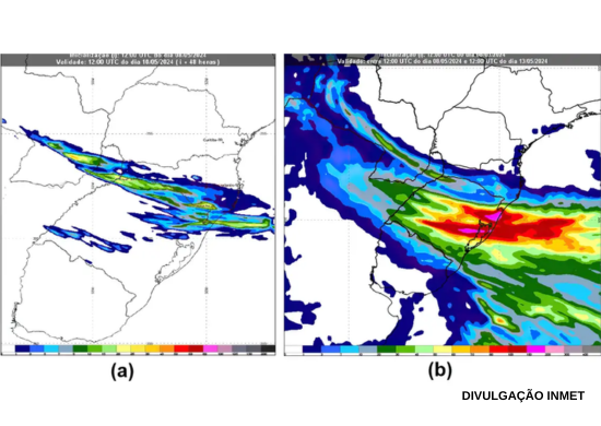 Inmet prevê chuvas fortes no Rio Grande do Sul a partir de sexta-feira