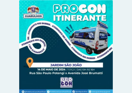 Procon Itinerante atende a população do Jardim São João nesta terça-feira