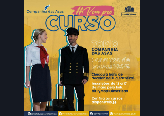 Parceria da Prefeitura com escola de aviação resulta em dez bolsas de estudo