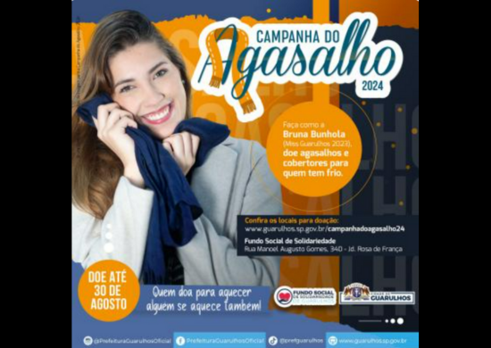 Guarulhos inicia a Campanha do Agasalho 2024 nesta quarta-feira