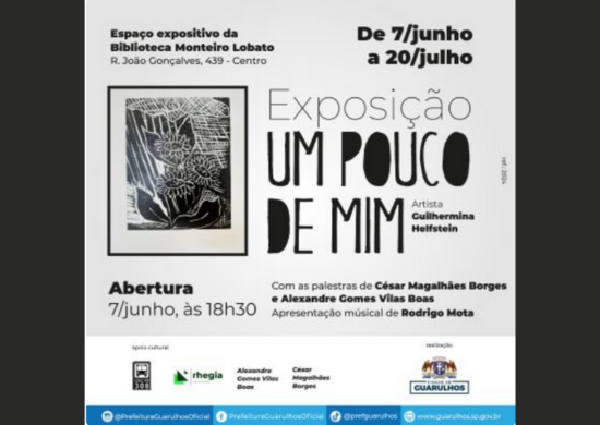Exposição Um Pouco de Mim estreia sexta-feira na Biblioteca Monteiro Lobato