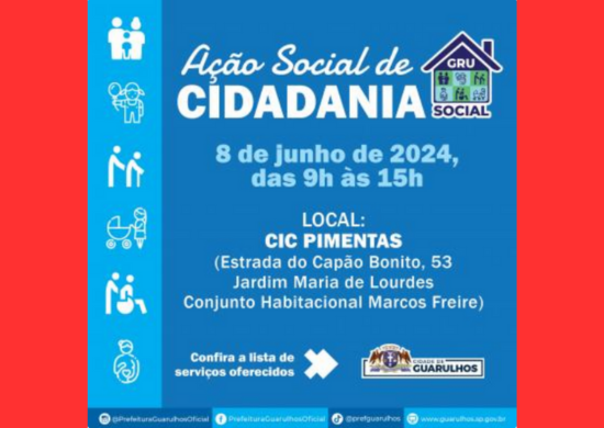 CIC Pimentas recebe ação social da Prefeitura com serviços gratuitos no sábado