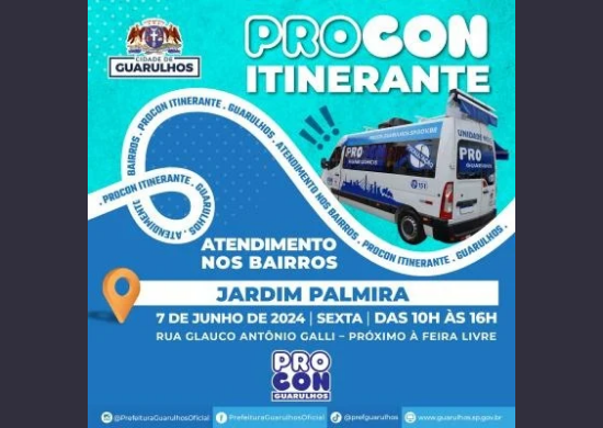 Jardim Palmira recebe os serviços do Procon Guarulhos nesta sexta-feira