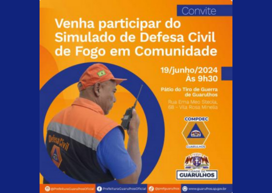 Defesa Civil de Guarulhos realiza simulado de fogo em comunidade