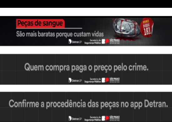 SP lança campanha “Peças de Sangue” para combate a comércio ilegal de peças produto de crime