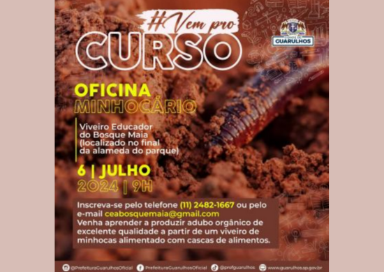 Oficinas de adubo em minhocário e sobre orquídeas têm inscrições abertas