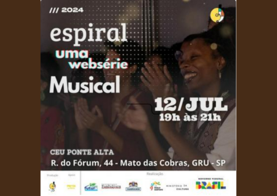 Websérie Espiral leva artistas independentes ao palco do CEU Ponte Alta no dia 12