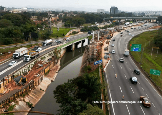 CCR RioSP faz novo lançamento de vigas de construção de viaduto de interligação da Via Dutra à Hélio Smidt