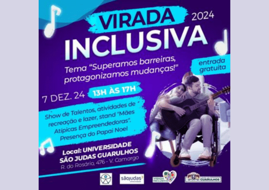 Prefeitura recebe inscrições para a Virada Inclusiva até 3 de dezembro