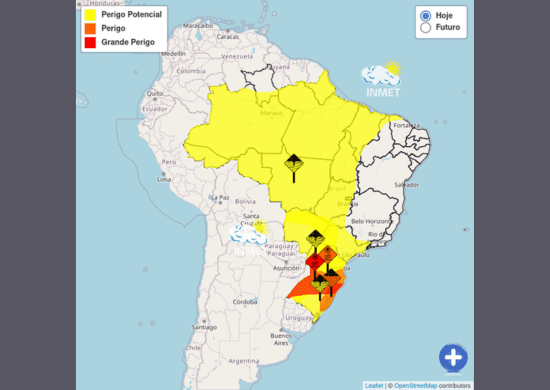 Defesa Civil alerta para risco potencial de chuvas nesta quarta-feira em Guarulhos