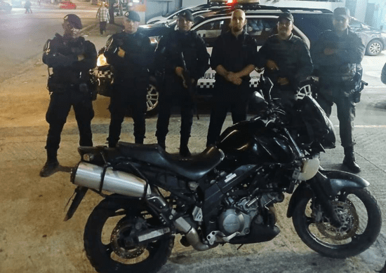 Policiamento Municipal recupera motocicleta roubada na comunidade Malvinas