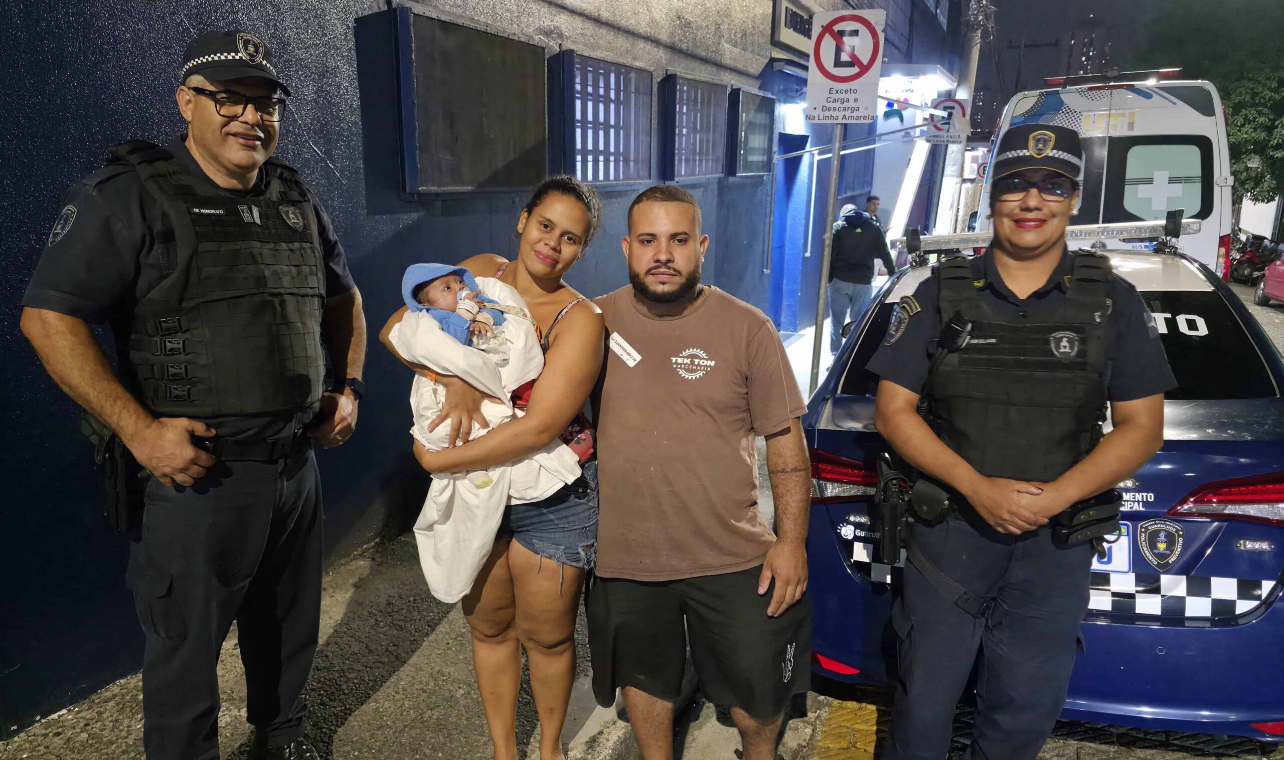 GCM salva bebê de 34 dias com manobra de desengasgo na Vila Leonor