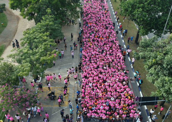 Corrida e Caminhada do Batom arrecada mais de 5 toneladas de alimentos
