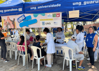 Universidade Guarulhos realiza ação de saúde gratuita no X Supermercados do Macedo