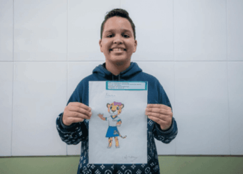 Desenho de aluno da rede municipal vai representar os jogos escolares