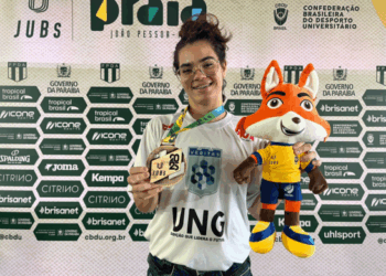 Estudante de Nutrição da UNG conquista medalha de bronze no JUBs Praia 2025