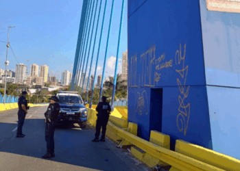 GCM prende casal de pichadores no Viaduto Cidade de Guarulhos