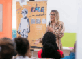 EPG Eugênio Celeste Filho recebe palestra com a escritora Luciene Müller