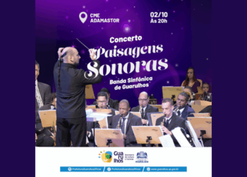 Teatro Adamastor recebe Banda Sinfônica de Guarulhos em apresentação gratuita nesta quinta-feira