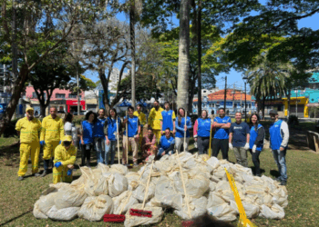 UNG promove revitalização da praça Getúlio Vargas, em parceria com Limpa Brasil e Prefeitura