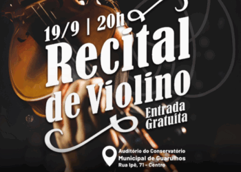 Alunos de violino do Conservatório Municipal se apresentam em recital de formatura no dia 19