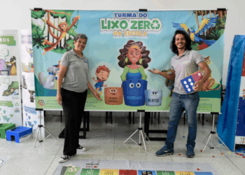 Crianças aprendem brincando em atividades da Semana Lixo Zero no Adamastor