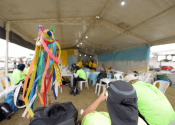 Prefeitura realiza ação de saúde para peregrinos que seguem rumo a Aparecida