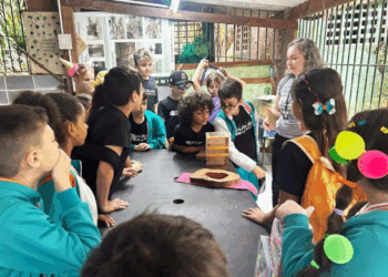 Estudantes participam de passeio educativo sobre mudanças climáticas e práticas sustentáveis