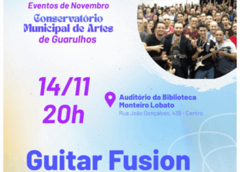 Biblioteca Monteiro Lobato recebe o Guitar Fusion no próximo dia 14